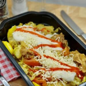 Vegetarische kip kapsalon gezond