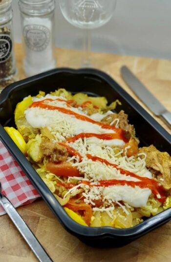 Vegetarische kip kapsalon gezond