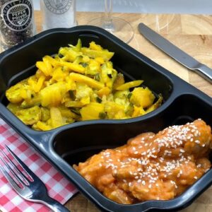 Vegetarische Libanese sesamkip met rijst