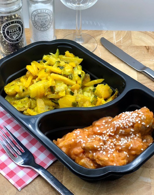 Vegetarische Libanese sesamkip met rijst