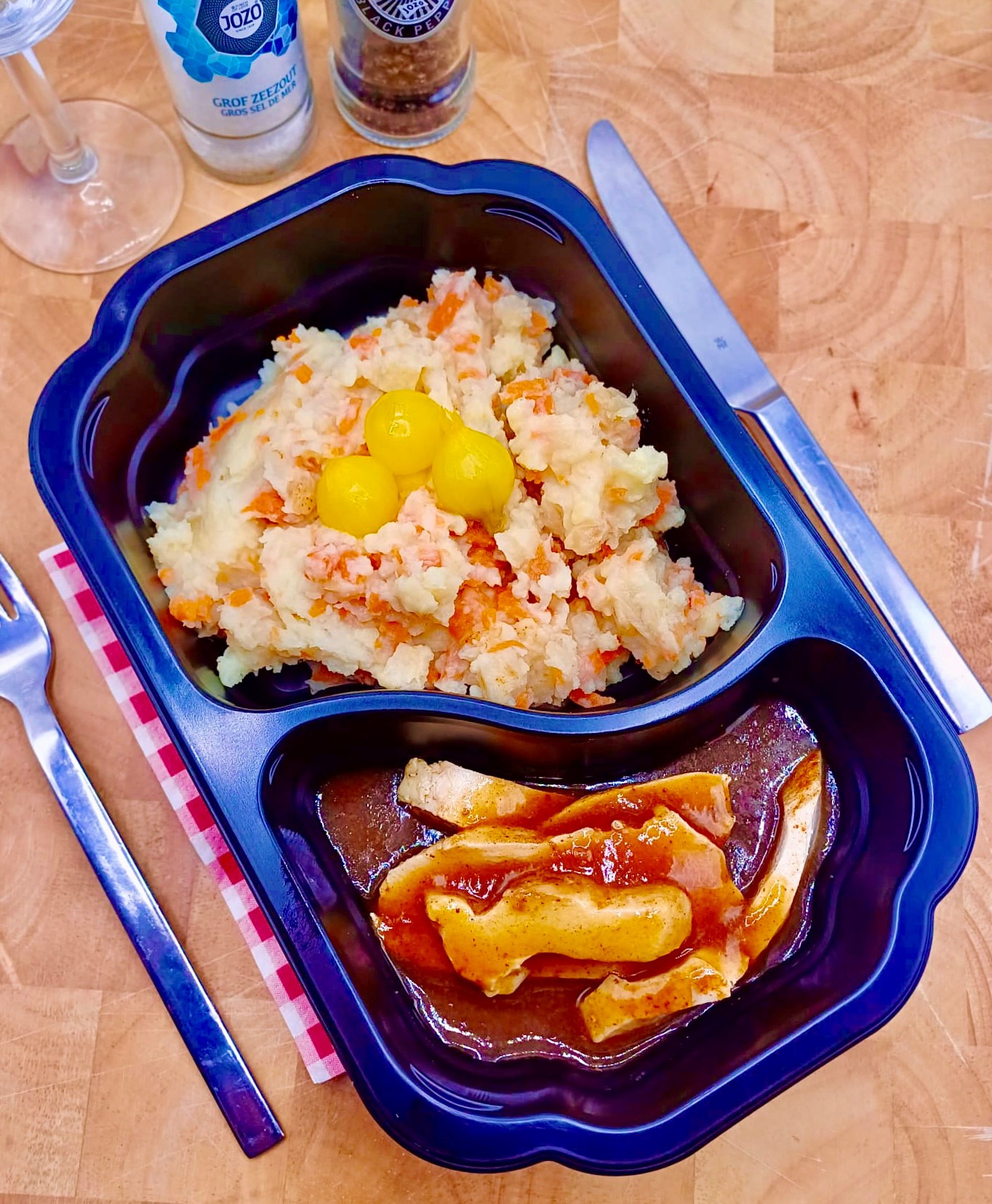 Stamppot v.d. week: hutspot met kipdij rollade