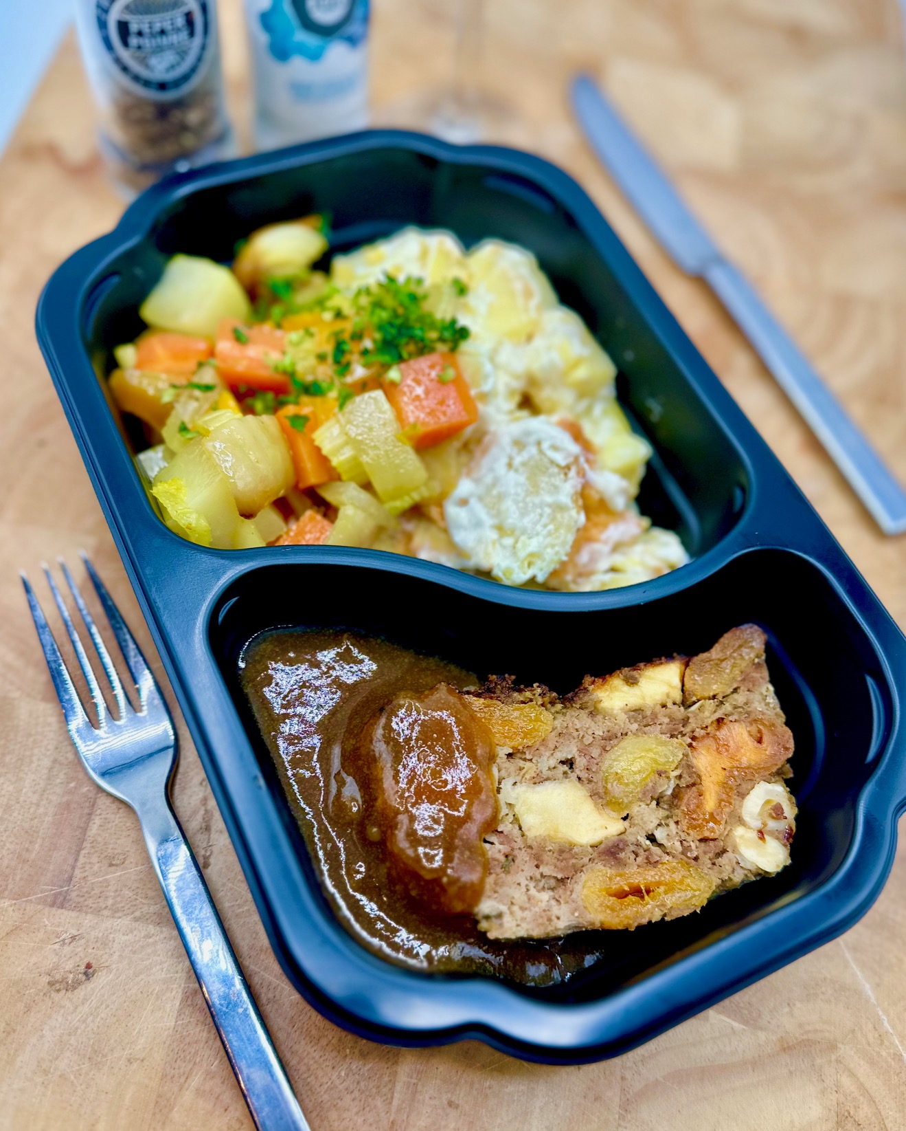Gehaktbrood met noten & zuidvruchten