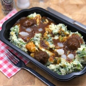 Stamppot v.d. week: andijvie met gehaktballetjes