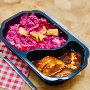 Gebakken kipfilet met rode bieten stamppot