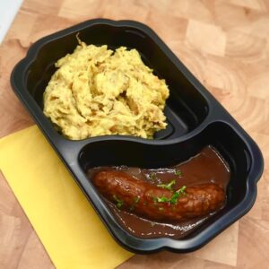 Stamppot v.d. week: spitskool met rundersaucijs