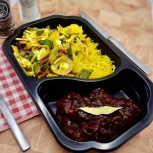 Koolhydraatarm: daging smoor met roerbakgroenten