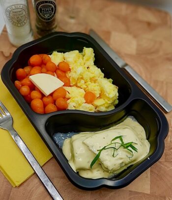 Tongschar met béarnaise saus en saffraanpuree