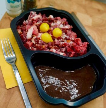 Stamppot v.d. week: rode bietjes met gebakken spekjes