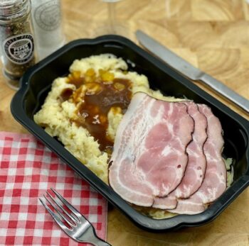 Zuurkool met plantaardige spekjes & stoofpeer