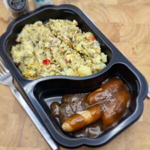Vegetarische pastinaak-gele wortel stamppot