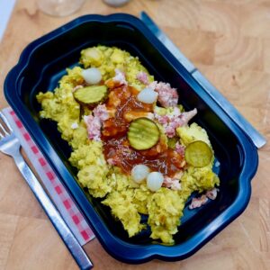 Stamppot v.d. week: spruitjes met rundersaucijs